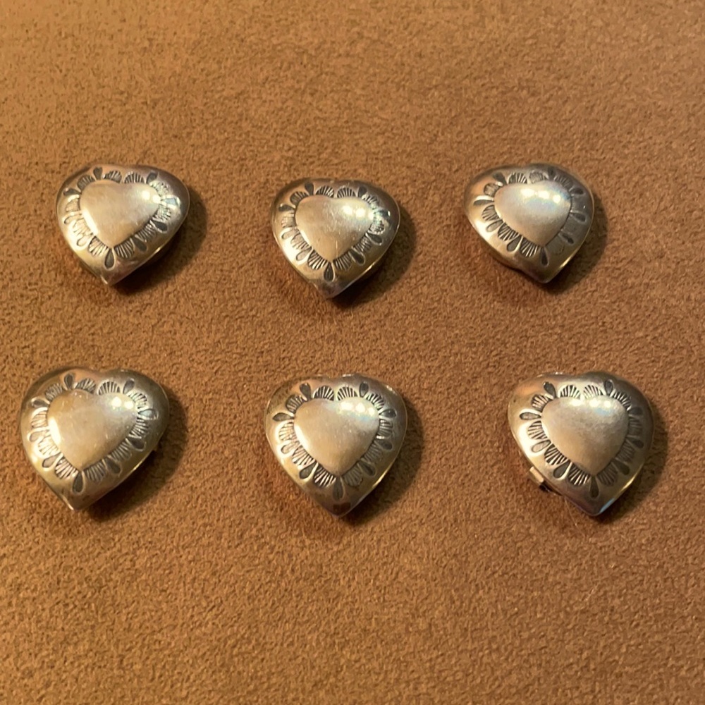 Sterling Silver Button Covers - Picture 2 of 4
